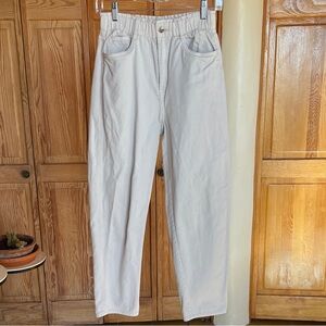 H&M - Cream Trousers - Size US 2